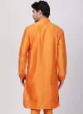 Contemporary Orange Kurta With Churidar For Men   - 1