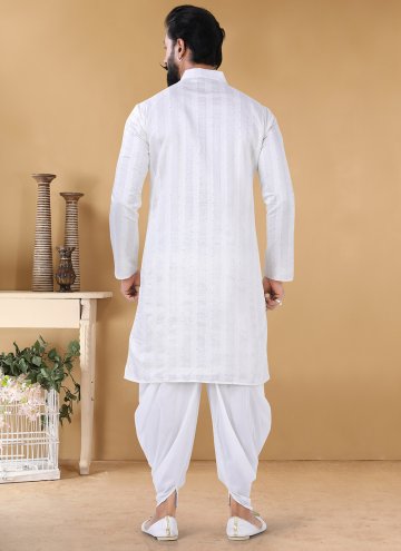 Simple Yet Elegant White Dhoti Kurta For Men