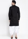 Trendy Style Black Dhoti Kurta For Men - 1