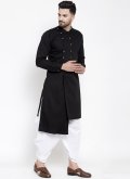 Trendy Style Black Dhoti Kurta For Men - 2