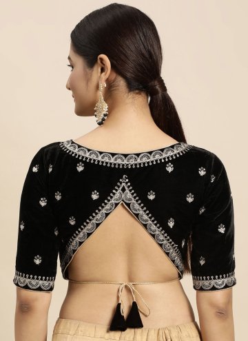 Glamorous Black Embroidered Designer Blouse For Women 
