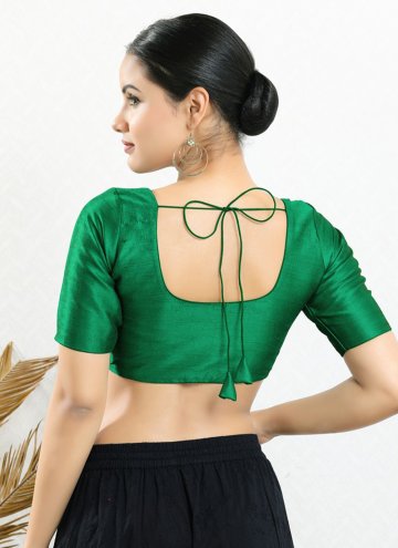 Traditional Green Art Silk Blouse For Women