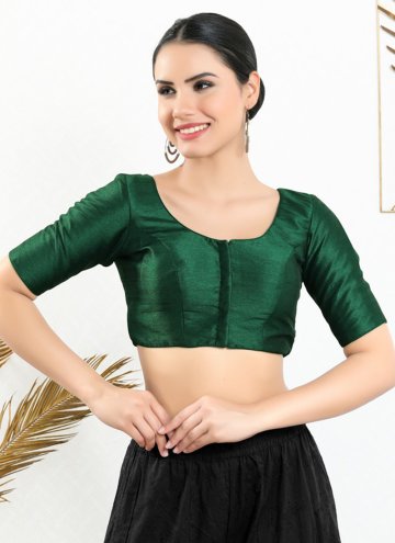 Attractive Green Art Silk Blouse For Women