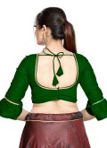 Ceremonial Green Blouse For Women - 2
