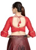 Fancy Red Blouse For Women - 2