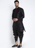 All Black New Style Dhoti Kurta For Men - 1