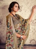 Adorable Beige Silk Gota Work Classic Designer Saree - 1
