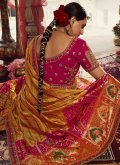Adorable Embroidered Banarasi Multi Colour Lehenga Choli - 2