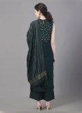 Adorable Green Cotton  Hand Work Salwar Suit - 2