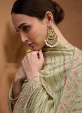 Adorable Green Silk Embroidered Trendy Salwar Kameez - 3