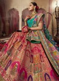 Adorable Multi Colour Banarasi Embroidered Lehenga Choli - 2
