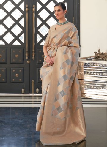 Adorable Multi Colour Organza Woven Classic Designer Saree