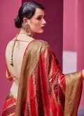 Adorable Multi Colour Patola Silk Woven Classic Designer Saree - 1