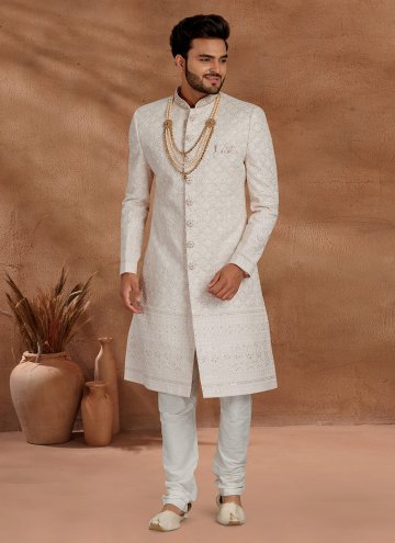 Adorable Pink Lucknowi Fancy work Indo Western Sherwani for Ceremonial