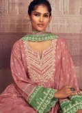 Adorable Pink Muslin Digital Print Trendy Salwar Kameez - 2