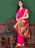 Adorable Rani Silk Border Designer Saree for Engagement - 2