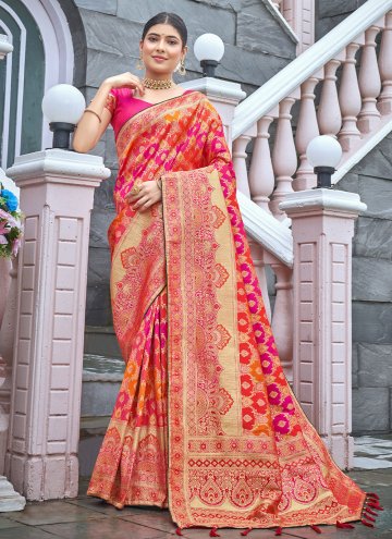 Alluring Multi Colour Banarasi Woven Classic Desig