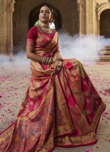 Alluring Multi Colour Cotton Silk Designer Contemporary Saree