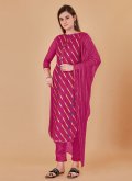 Alluring Rani Jacquard Lace Trendy Salwar Kameez - 2