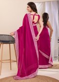 Alluring Rani Silk Embroidered Classic Designer Saree - 2