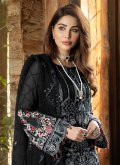 Amazing Black Georgette Embroidered Anarkali Salwar Kameez - 1