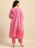 Amazing Floral Print Cotton  Pink Readymade Style - 3