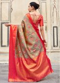 Amazing Orange Pure Silk Woven Contemporary Saree - 2