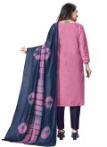 Amazing Pink Silk Embroidered Salwar Suit - 1