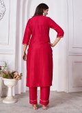 Amazing Pink Silk Embroidered Trendy Salwar Kameez - 2