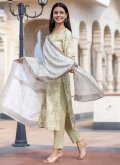 Amazing Sea Green Silk Sequins Work Trendy Salwar Kameez - 2