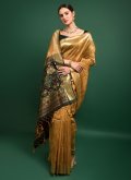 Attractive Gold Patola Silk Woven Classic Designer Saree for Festival - 1