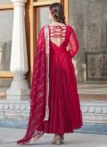 Attractive Rani Faux Georgette Plain Work Gown - 1