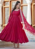 Attractive Rani Faux Georgette Plain Work Gown - 2
