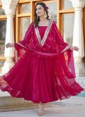 Attractive Rani Faux Georgette Plain Work Gown - 3