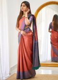 Attractive Red Banarasi Woven Classic Designer Saree - 2