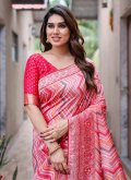 Attractive Red Kanjivaram Silk Woven Contemporary Saree - 2