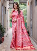 Attractive Red Kanjivaram Silk Woven Contemporary Saree - 3