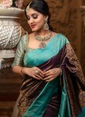 Banarasi Classic Designer Saree in Multi Colour Enhanced with Woven - 2
