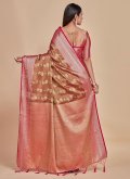 Beautiful Brown Kanjivaram Silk Woven Classic Designer Saree for Engagement - 2