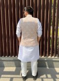 Beautiful Multi Colour Cotton  Embroidered Nehru Jackets - 1