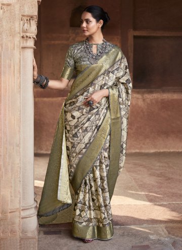Beautiful Multi Colour Handloom Silk Woven Classic