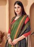 Beautiful Multi Colour Pashmina Digital Print Trendy Saree for Festival - 1