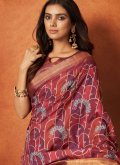 Beautiful Woven Crepe Silk Multi Colour Designer Saree - 2
