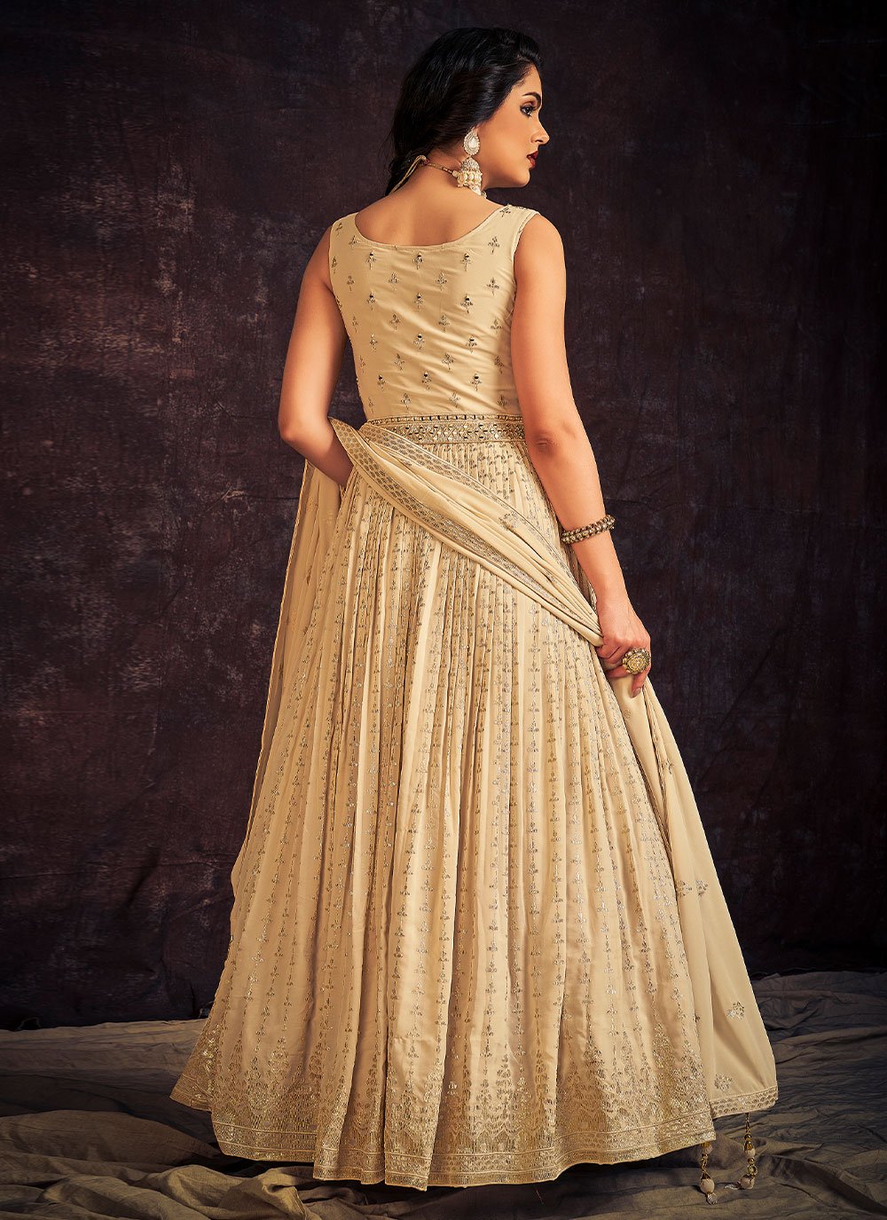 Engagement dresses Ideas -Storyvogue.com | Long gown design, Simple  lehenga, Kerala engagement dress