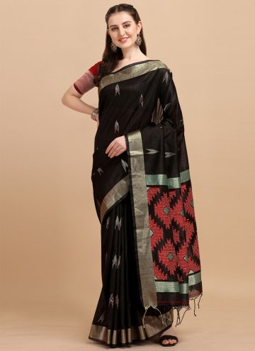 Black Banglori Silk Sequins Work Contemporary Sare