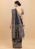 Black Banglori Silk Woven Trendy Saree for Casual - 3