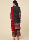 Black color Crepe Silk Trendy Salwar Suit with Digital Print - 2