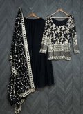 Black color Embroidered Jacquard Salwar Suit - 4