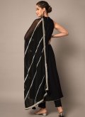 Black Rayon Plain Work Salwar Suit for Festival - 1