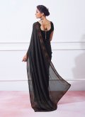 Black Silk Swarovski Trendy Saree for Ceremonial - 2